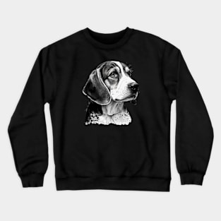 B&W Beagle Crewneck Sweatshirt